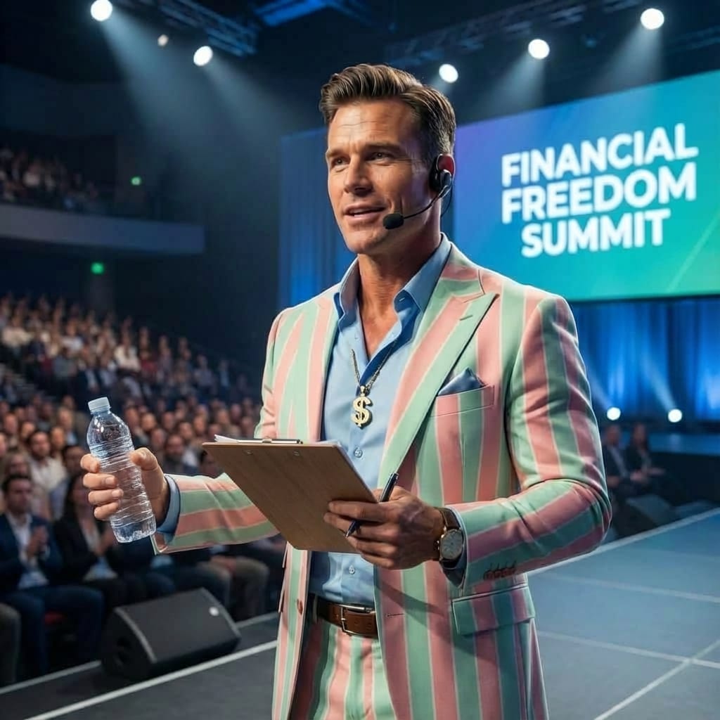 Randy Cash Casselmann in his mansion